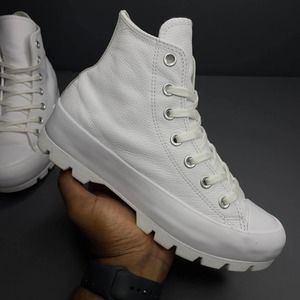 Converse White High-Top Sneakers
